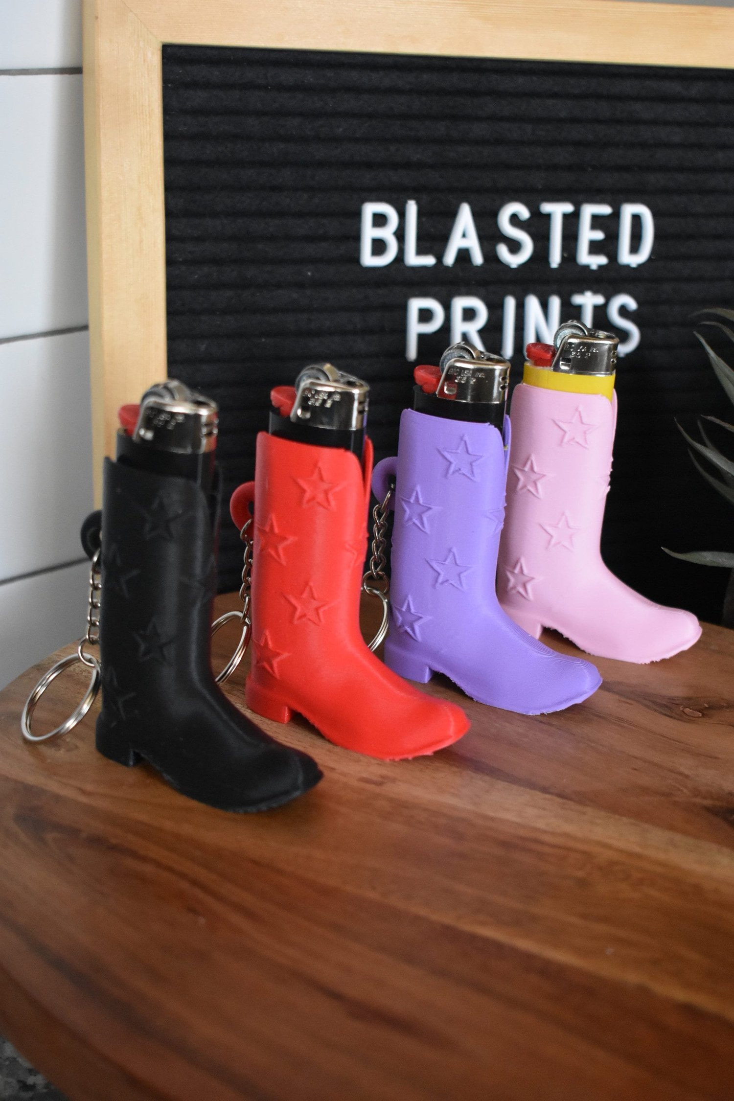 Cowgirl Lighter Sleeve Keychain