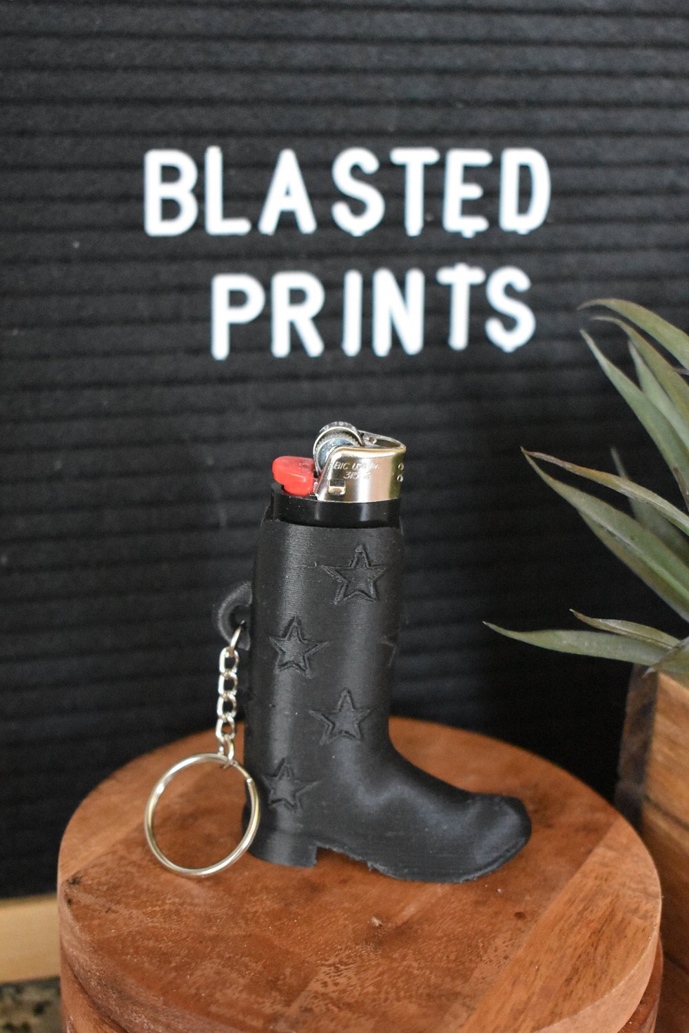 Cowgirl Lighter Sleeve Keychain